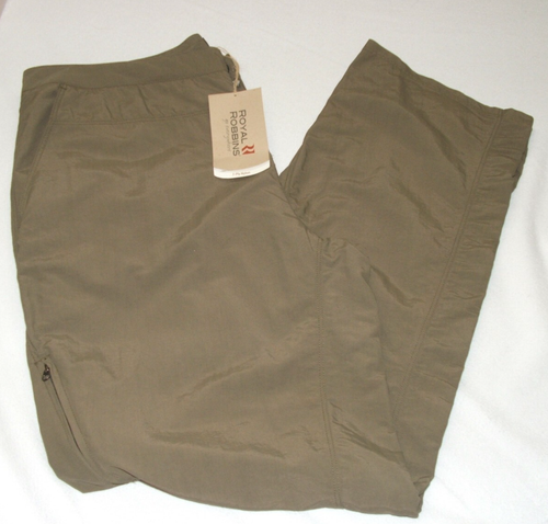 Royal Robbins Go Everywhere Hiking Nylon Pants Brown Ankle Snap Gathered Knee 14 - Picture 2 of 8