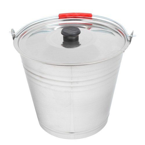 Cubo de almacenamiento de hielo de acero inoxidable cubo de agua multiusos con tapa de almacenamiento - Imagen 8 de 12