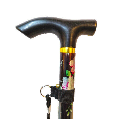 Walking Stick Easy Fold Adjustable Cane Lightweight Mobility Collapsible Sticks - Picture 6 of 42