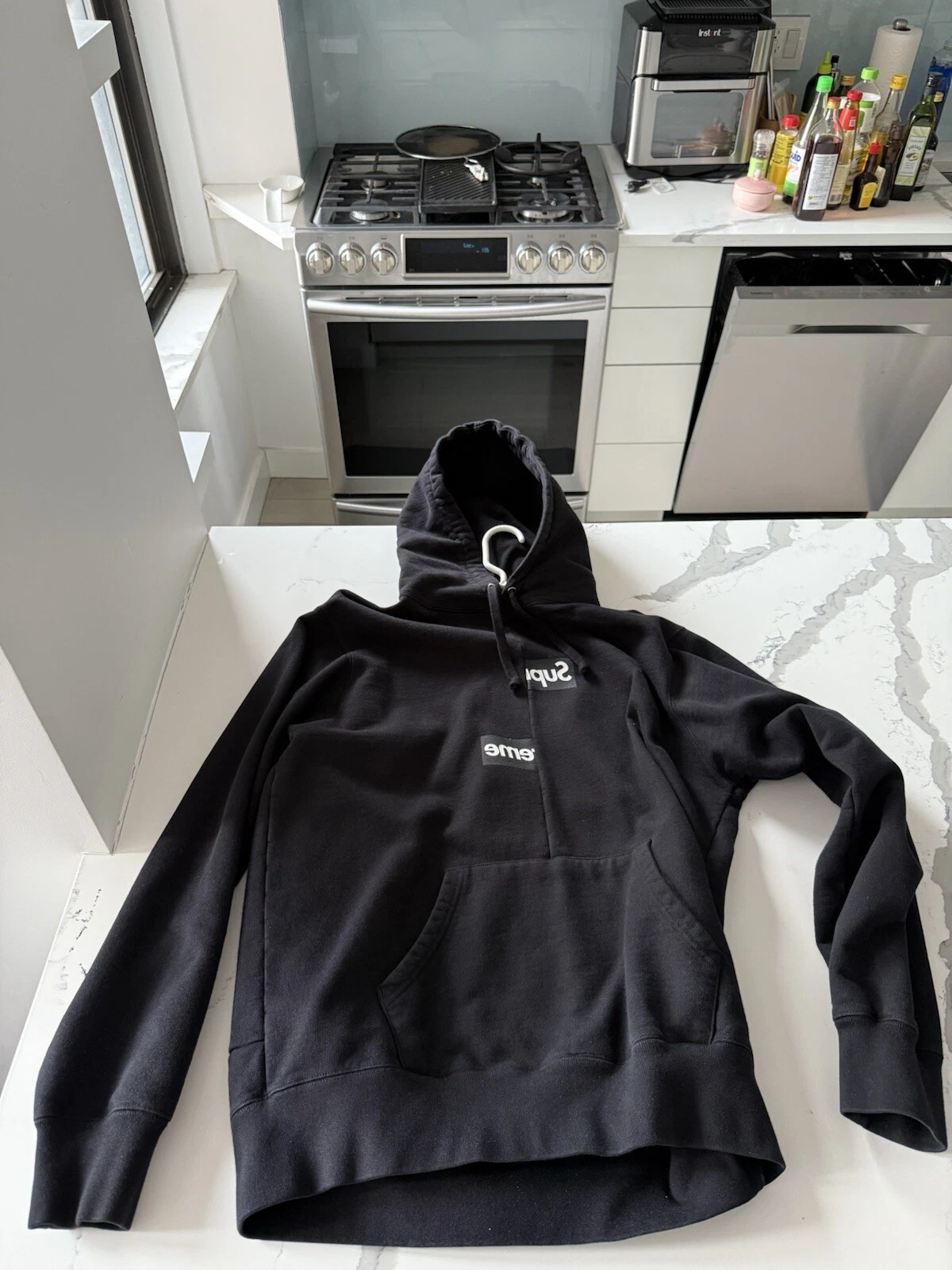 Sweat à capuche Supreme x Comme Des Garcons CDG Split Box Logo   Taille L