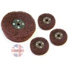 Rust Removal- Matt Finishing-Heavy Duty Coarse Scotchbrite Lap Disc Mops Kit 51