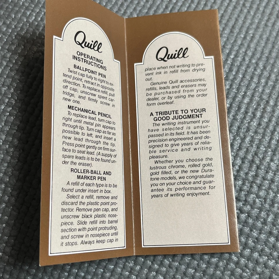 Conjunto de caneta esferográfica mecânica e caneta esferográfica e marcador Quill - Imagem 2 de 3