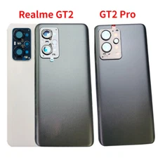 For Realme GT2 Pro / GT2 New Rear Housing Glass Battery Back Door Cover W/ Lens