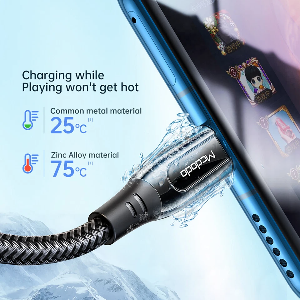 PD 100W 5A USB-C Cable Type-C to Type C Fast Charging Data Sync Charger Cord - Image 4 of 4