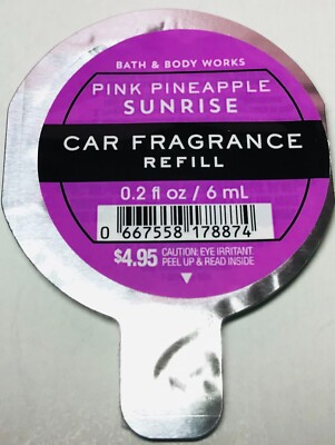 *NEW* PINK PINEAPPLE SUNRISE ~ VENT / VISOR CLIP REFILL  ~ Bath & Body Works