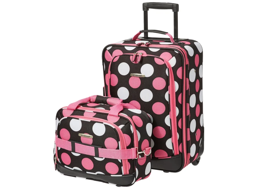 Juego de equipaje Rockland Softside 2 piezas (14/19) - expandible, ruedas, multicolores Foto 2 de 4