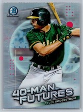 2021 bowman chrome baseball tyler soderstrom 40 man futures #13 rc