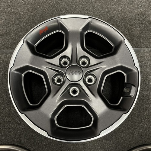 SINGLE 17 INCH WHEEL/RIM JEEP GLADIATOR 2020-2023 OEM POLISHED CHARCOAL 9236 - Picture 10 of 16