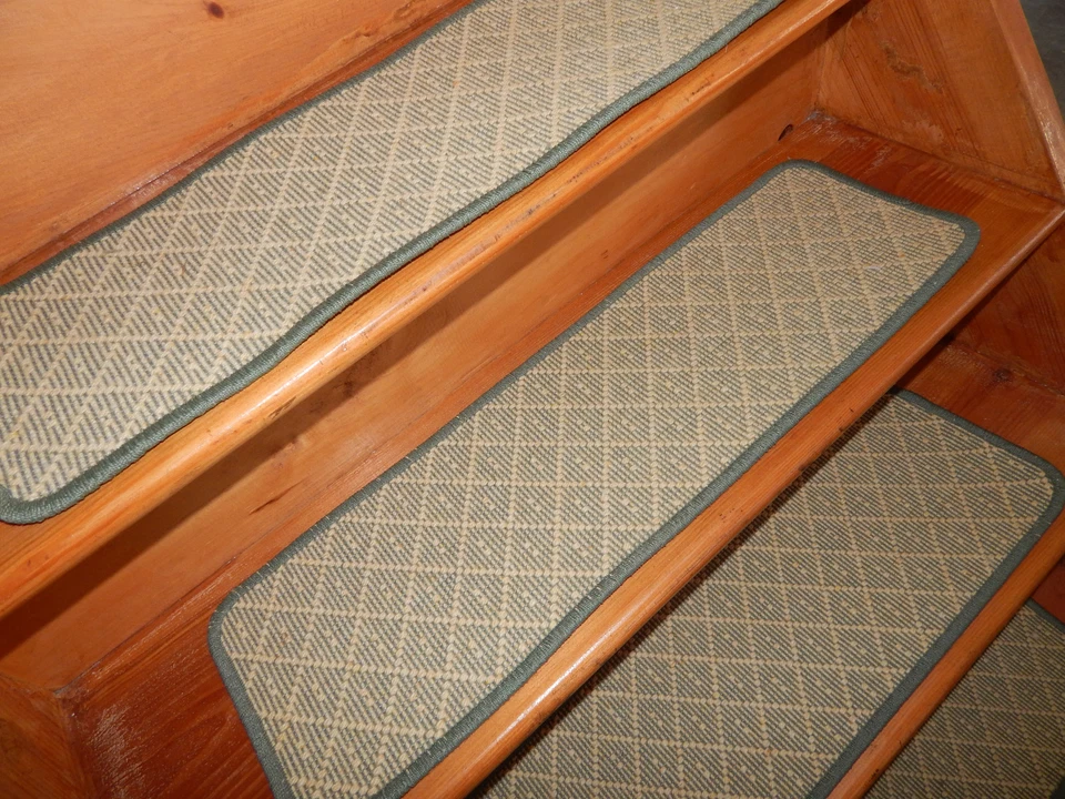 15 = PASO 9"x 30" peldaños escalera escalera lana tejida. Foto 2 de 4