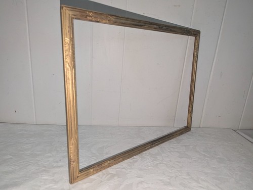 Gorgeous Antique Painting Picture Frame Art Deco Nouveau Gold Gilt Fits 16x12 in - Picture 6 of 7
