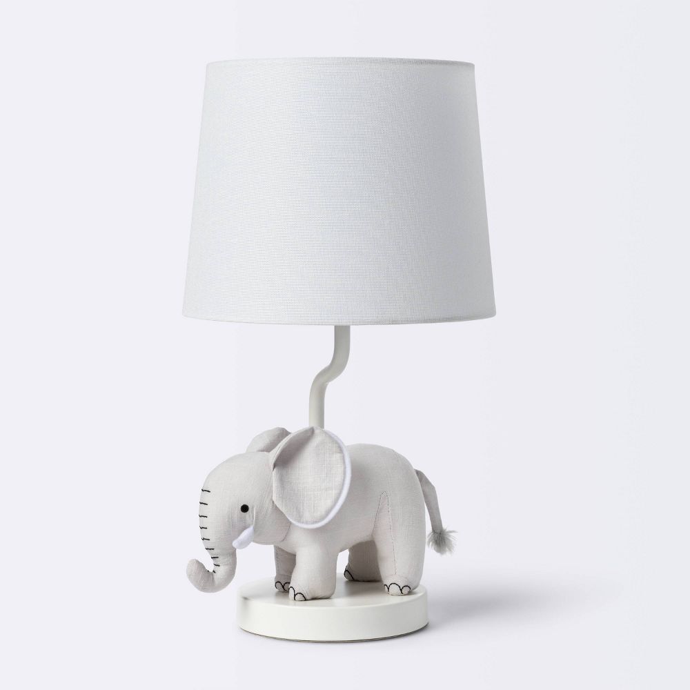 Plush Elephant Table Lamp Kids Novelty Includes LED Light Bulb - Cloud Island-image