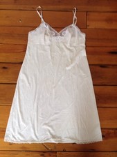 Vintage Vanity Fair Nightie Nightgown Empire Waist Lacey Slip Negligee 38