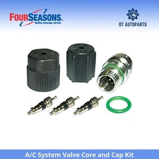 For 1994-2000 GMC C2500 A/C System Valve Core and Cap Kit 4 Seasons 1995 1996