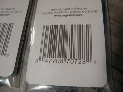 2 Packungen Eagle Claw 6" & 9" Schwerlast beschichteter Stahl Vorfächer Snap & Barrel Wirbel - Bild 5 von 6