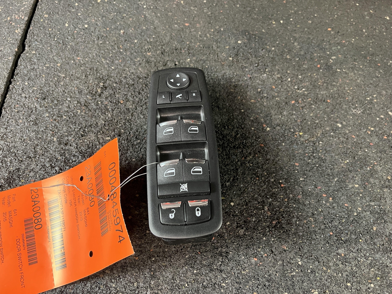 14-17 MASERATI GHIBLI DRIVER'S DOOR MASTER WINDOW SWITCH LOCK & MIRROR