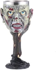 Horrible Resin Stainless Steel Skull Goblet Retro Claw Gothic Wine Glass