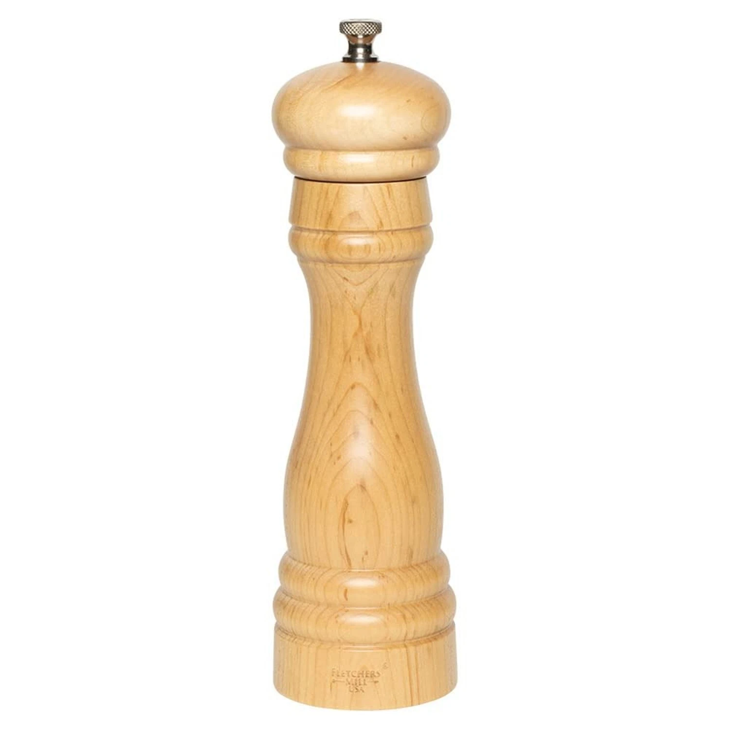 Fletchers' Mill Federal Salt Mill, Maple - 8 Inch, Adjustable Coarseness Fine...