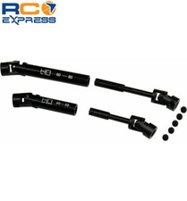 Árboles de transmisión universales centrales de acero Hot Racing Traxxas TRX4MT (2) TXMT3701