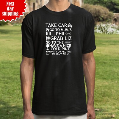 To The Winchester Take Car T-Shirt Printed Shaun Of The Dead Herren Regular Fit Top