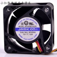 For JAMICON KF0420B1HSSR 12V 1.6W 4CM 40*40*20MM double ball mute fan