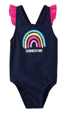 Topomini Baby Girls Swimsuit with Rainbow Swimsuit One Piece Size 86