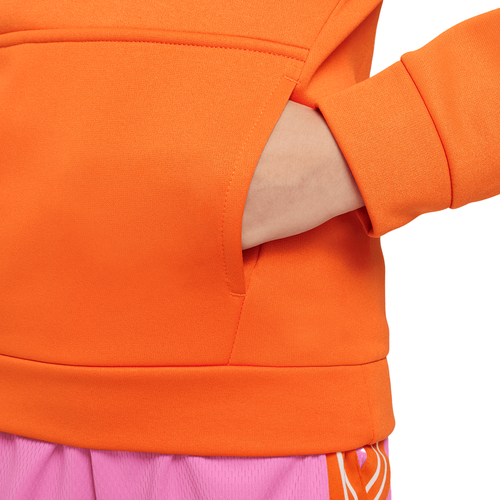 Nike FLY Big Kids' Basketball Pullover Hoodie (Orange/White) Size XS - Picture 2 of 4