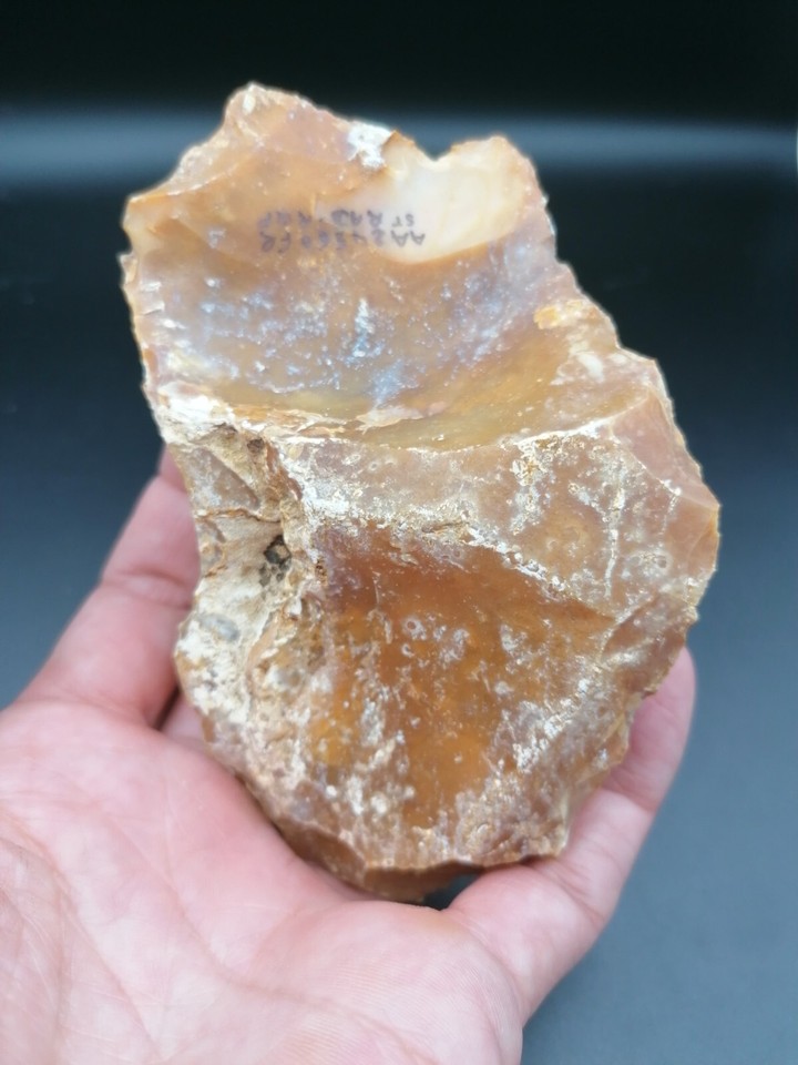 France Lower Paleolithic tool Acheulean Large lateral scraper bifacial ...