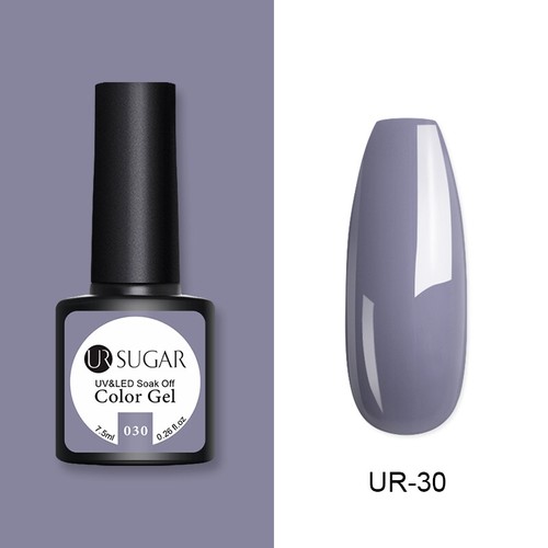 UR SUGAR 172 Colors UV Gel Polish Glitter Purple Top Base Gel Gel Varnish 7.5ml - Picture 33 of 119