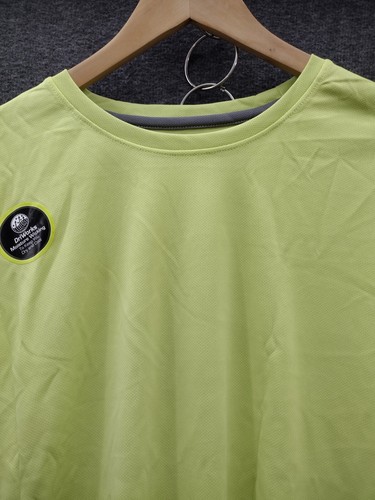 Athletic Works Dri Works säuregelbes schnell feuchtigkeitsableitendes T-Shirt & Shorts 2XL - Bild 3 von 13