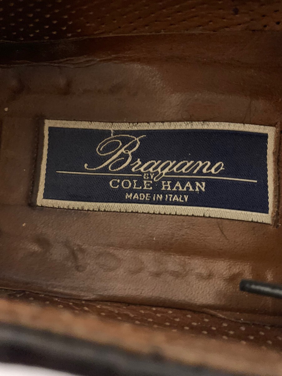 COLE HAAN Bragano Mens Dress Shoes Brown Woven Leather  display picture 2
