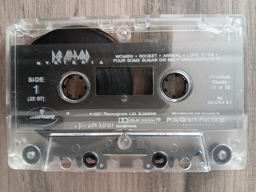 Music Cassette - Def Leppard ~ Hysteria ~ PolyGram Records 1987 VG - Picture 6 of 11