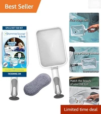 Effortless Cleaning with Scoop: Lightweight Handheld Skimmer for Spas and Pools