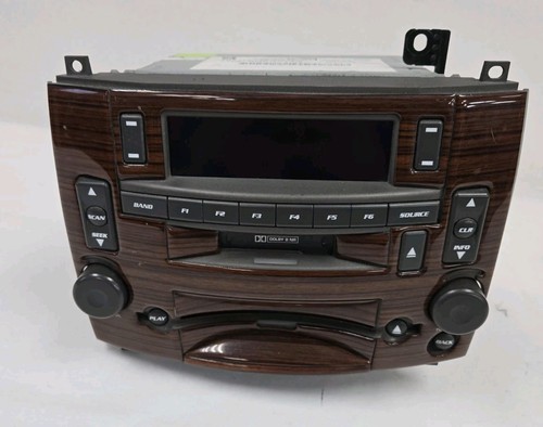 Cadillac CTS Am Fm 2003-08 reproductor de casete de CD grano de madera OEM GM 25741527 - Imagen 1 de 7