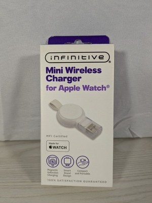 Infinitive Mini Wireless Charger White for Apple Watch Series 6 SE 5 4 3