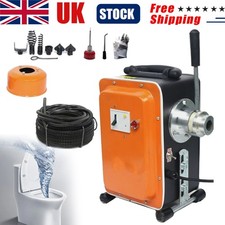 Electric Drain Cleaner Sewer Snake Pipe Tube Drain Cleaning Machine 30m Max