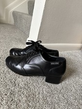 Miller and Ben Tap Shoes Size 41 1/2 Women s Professional Dance Black Lace Up