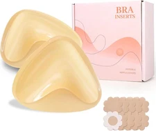 Moulyan Push up Sticky Pads Bra Inserts,Double Sided Inserts Medium 