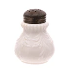 Victorian EAPG Unknown Maker Acanthus Scroll Milk Glass Single Shaker 2 1/2"