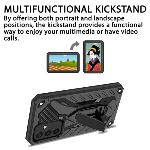 For Samsung Galaxy A54 5G Case Armour Shockproof Tough Cover Kickstand Black - Picture 2 of 9