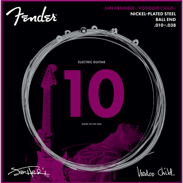 Струны для электрогитары Fender Jimi Hendrix Voodoo Child Ball End NPS 10-38 2190₽