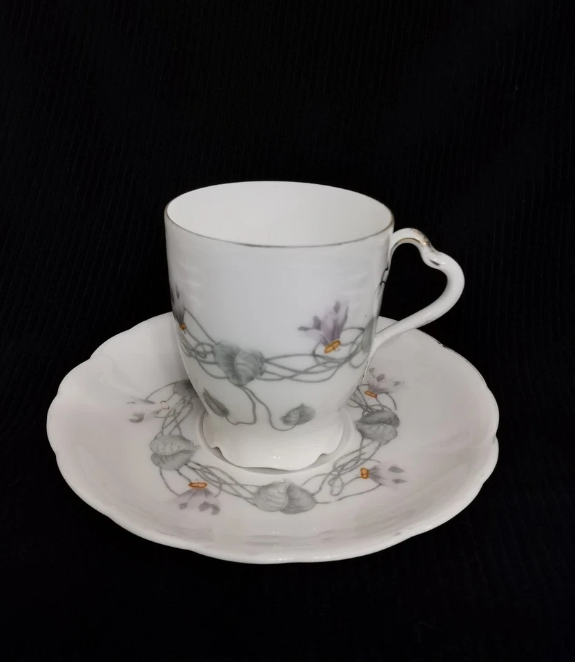 3 Jugendstil Tasse mit UT 1 Rosenthal Iris 2 Krautheim & Adelberg Selb Porzellan - Bild 3 von 4