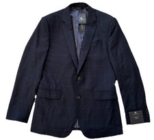 New Banana Republic Monogram Blazer 38R Italian Wool Standard Windowpane Jacket