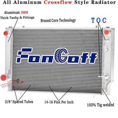 3 ROW Aluminum Radiator For 1976-1992 1989 Jaguar XJS V12 XJ12 5.3L 6.0L