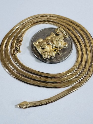 18K 750 Real Fine Saudi Gold Kitty Cat Necklace 17.5”/18” Inch Long 10.1g 3.2mm - Picture 16 of 24