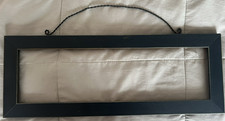 Mill Hill Simply Seasonal Welcome Wooden Frame MHSSWF Black w/Wire Hanger 19.5x7