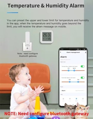 Bluetooth Temperatur Feuchtigkeit Sensor Tuya Smart Life Alexa