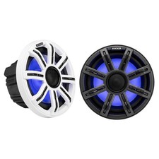 Kicker 51MSC84 - MSC 8-Inch Premium Marine 4-Ohm LED Coaxial System, Pair - U...
