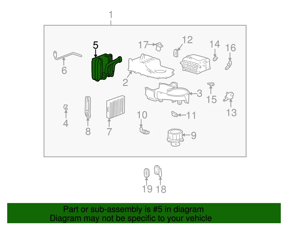 Núcleo evaporador genuino Hyundai 97610-38000 Foto 2 de 2
