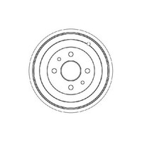2X Bremstrommel Hinten FüR Fiat Fiorino 225 1.4 07 Bis 26 TRW 51945971 182B9000
