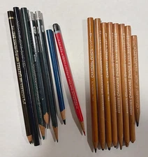 General's Charcoal Pencils - HB 2B 4B 6B • Drafting Pencil Lot • Barely Used